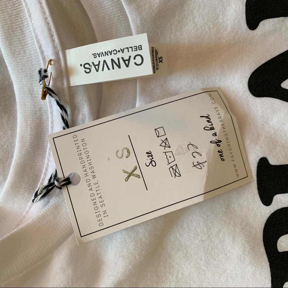 Plant Lady Canvas White Tee XS - Picture 2 of 4